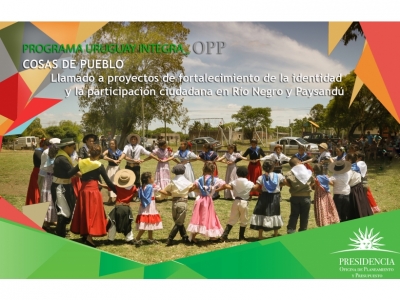 Cosas de Pueblo: llamado a proyectos de participación ciudadana en Río Negro y Paysandú